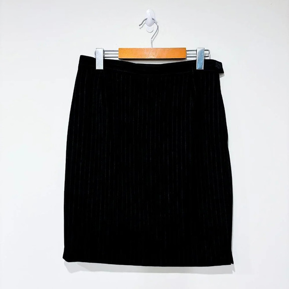 HAMMER Vintage black striped wool skirt - Picture 7 of 7